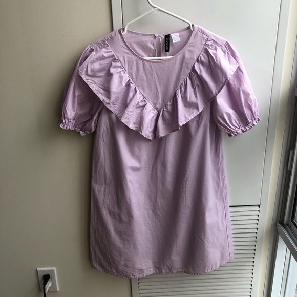 H&M Dresses & Skirts - Cotton lilac babydoll ruffle dress